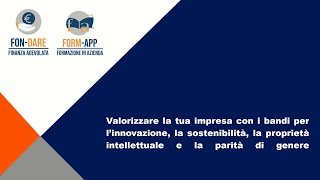 120923  Valorizzare la tua impresa con i bandi e la Parità di Genere [upl. by Bierman]