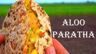 Aloo Paratha Recipe In Telugu Easy Way ఆలూ పరాటా  How To Make Aloo Paratha  Cookery School [upl. by Ahsyekal]