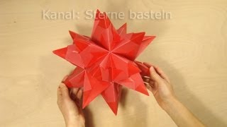 Sterne falten Bascetta Stern basteln  Origami Stern Faltanleitung  DIY Weihnachten [upl. by Mikkel912]