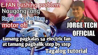 Electric fan na ayaw umikot at umuugong lang paano ayusinTAGALOG TUTORIAL [upl. by Atnwahs]