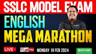 SSLC Model Exam English  Mega Marathon  Xylem SSLC [upl. by Ravaj]