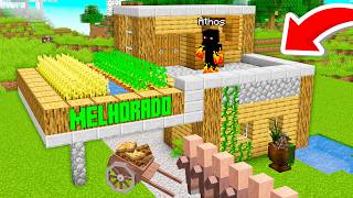 MELHOREI A VILA DO MINECRAFT [upl. by Ahsirtak]