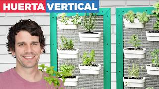 Cómo hacer una huerta vertical en la terraza [upl. by Ahsercel]