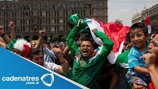 Mexicanos detienen sus actividades para disfrutar del partido México VS Croacia [upl. by Zeugirdor]