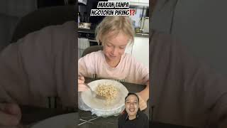 MAKAN TANPA NGOTORIN PIRING⁉️ pasta food noodles cooking spaghetti funny [upl. by Richter]