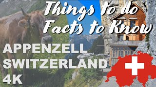 Appenzell Switzerland  city tour  4K  top 10 facts  things to do  hiking Appenzell [upl. by Bacchus171]