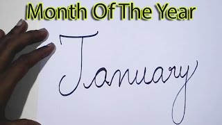 Learn To Write Month Of The Year  Month Of The Year [upl. by Hendrix]