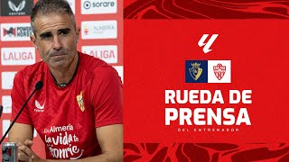 🎥 Rueda de prensa de Gaizka Garitano previa al encuentro contra el Osasuna [upl. by Cordy]