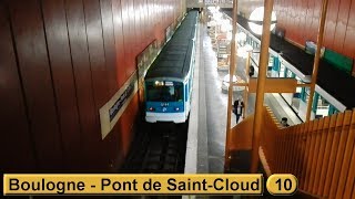 Boulogne  Pont de SaintCloud  Ligne 10  Métro de Paris  RATP MF67 [upl. by Nylecoj]