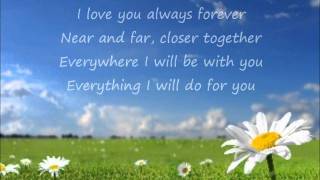 Donna Lewis  I Love You Always Forever Lyrics  YouTube Music [upl. by Vogeley783]