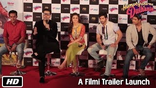 Humpty Sharma Ki Dulhania  A Filmi Trailer Launch [upl. by Arrat]