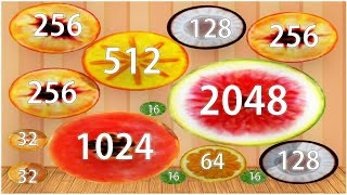 2048 Fruits  Merge Fruit Game  Gameplay Walkthrough [upl. by Brandenburg879]