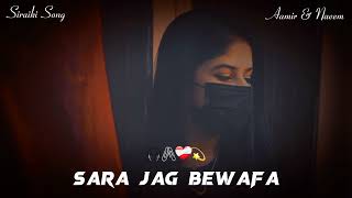 Sara Jag Bewafa  Slowed amp Reverb Song [upl. by Ahsuat]