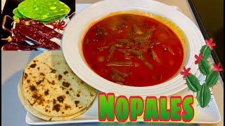 AMAZING Red Chili Beef Nopalitos • Mexican Cactus Stew [upl. by Matta]