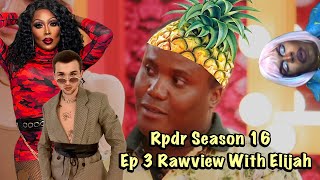 RPDR Season 16 Ep 3 Rawview With 90 Days Fiance Elijah [upl. by Mukerji]