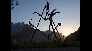 Swiss Alphorn Music quotimpro 2  ir müürquot Roland Schwab in Staumauer Oberaar Grimselpass [upl. by Pelaga477]