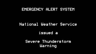 Severe Thunderstorm Warning  EAS 588  32814 749 PM [upl. by Lorene]