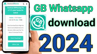 gb watsapp download kaise kare  how to download Gb whatsapp Gb whatsapp download problem [upl. by Gibby]