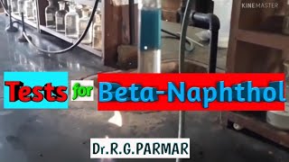 Confirmatory tests of beta naphthol with chloroform and tartaric acid solution in Hindi [upl. by Nuhsed]