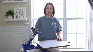 Setup Instructions for 1 Color 1 Station Screen Printing Press from Amazon [upl. by Harleigh]