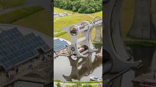 Iconic landmarks of the Canals in Falkirk  the famous Falkirk Wheel and the Kelpies scotland [upl. by Melisandra]