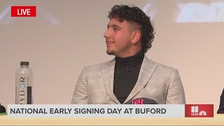 Buford High School player Dylan Raiola commitment announcement [upl. by Zehc]