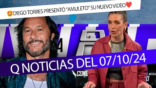 DIEGO TORRES PRESENTÓ “AMULETO” SU NUEVO VIDEO 🔥 QNOTICIAS del 071024 [upl. by Wait671]