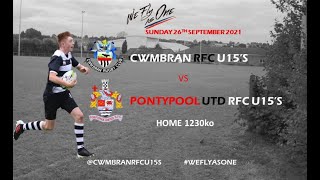 Cwmbran U15s v Pontypool 26 Sep 21 [upl. by Ahkihs676]