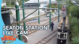 Seaton Station Camera Seaton Tramway Devon UK  Railcam LIVE amp Seaton Tramway [upl. by Draper]