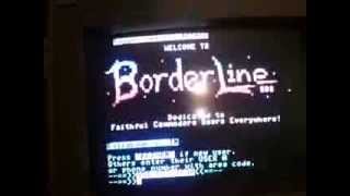 Borderline BBS tour  a real Commodore 64 dialup BBS [upl. by Milty]