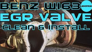 Mercedes Benz W163 ML350 ML320 EGR Valve Replacement Repair Cleaning PO400 CEL CODE [upl. by Livvyy]