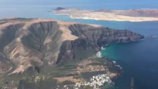 Landing at Lanzarote Airport Canary Islands Travel destination Spain [upl. by Kati]