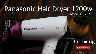 Panasonic Hair Dryer 1200w Unboxing  Hindi 🔥🔥🔥 [upl. by Shaylah529]