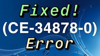 PS4 Error CE348780 Fixed [upl. by Kedezihclem]