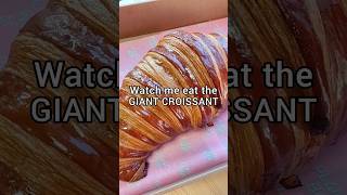 Girl vs the VIRAL GIANT CROISSANT 🥐 Vegan [upl. by Inkster]