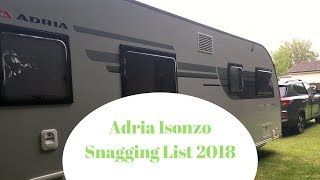 Adria Adora Isonzo Snagging List [upl. by Neffirg]