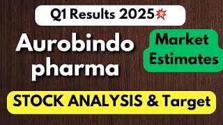 Aurobindo pharma share analysis  Q1 results Market estimates [upl. by Adnawahs]