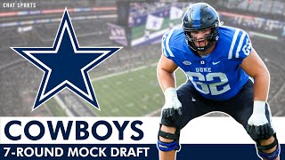 Dallas Cowboys 7Round 2024 NFL Mock Draft [upl. by Nedlog]