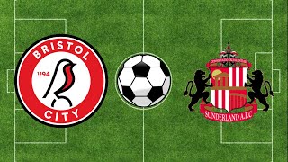 Bristol City vs Sunderland Highlights Goals  EFL Championship 202324  Football Simulation PES 21 [upl. by Ellimaj427]