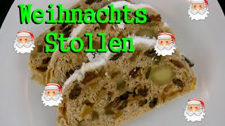 Weihnachtsstollen Christstollen Weihnachtsgebäck  Rezept [upl. by Metsky]