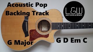 G Major Backing track G Ionian Acoustic Pop backing track [upl. by Prudie]