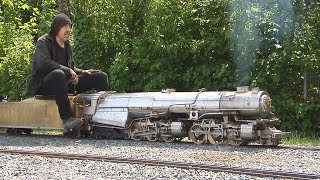 Big Boys and Great Toys Live Steam Garden Railway and Real Steam Trains on Backyard Railroad [upl. by Macomber626]