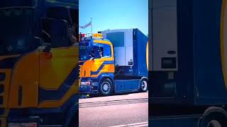 Scania r500 v8 sound  scania truckshow 2024 semitruck scaniav8sound [upl. by Airuam]