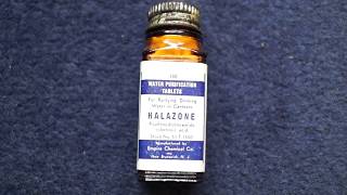 World War Two US Halazone Water Purifying Tablets [upl. by Nicoline]