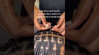 How To Start Knotless Braids [upl. by Severen]