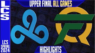 C9 vs FLY Highlights ALL GAMES  LCS Spring 2024 Playoffs Upper Final Cloud9 vs FlyQuest [upl. by Sension]