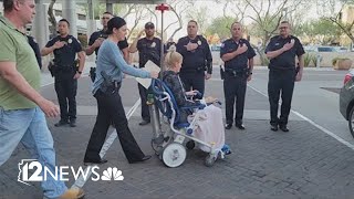 Phoenix police officer released from hospital after being shot [upl. by Eedissac]