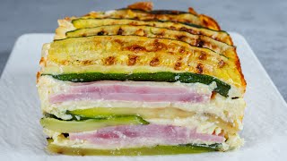 Dîner parfait pour lété tarte aux courgettes au jambon et fromage à pâte pressée [upl. by Koralie]