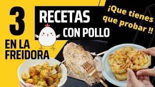 🍗 🐥 3 Recetas con Pollo en Airfryer que NO TE PUEDES PERDER 🍗  RECETAS con COSORI [upl. by Aldin700]