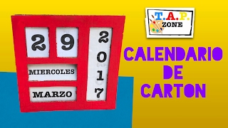 Como hacer un calendario  TAP ZONE [upl. by Odrude789]